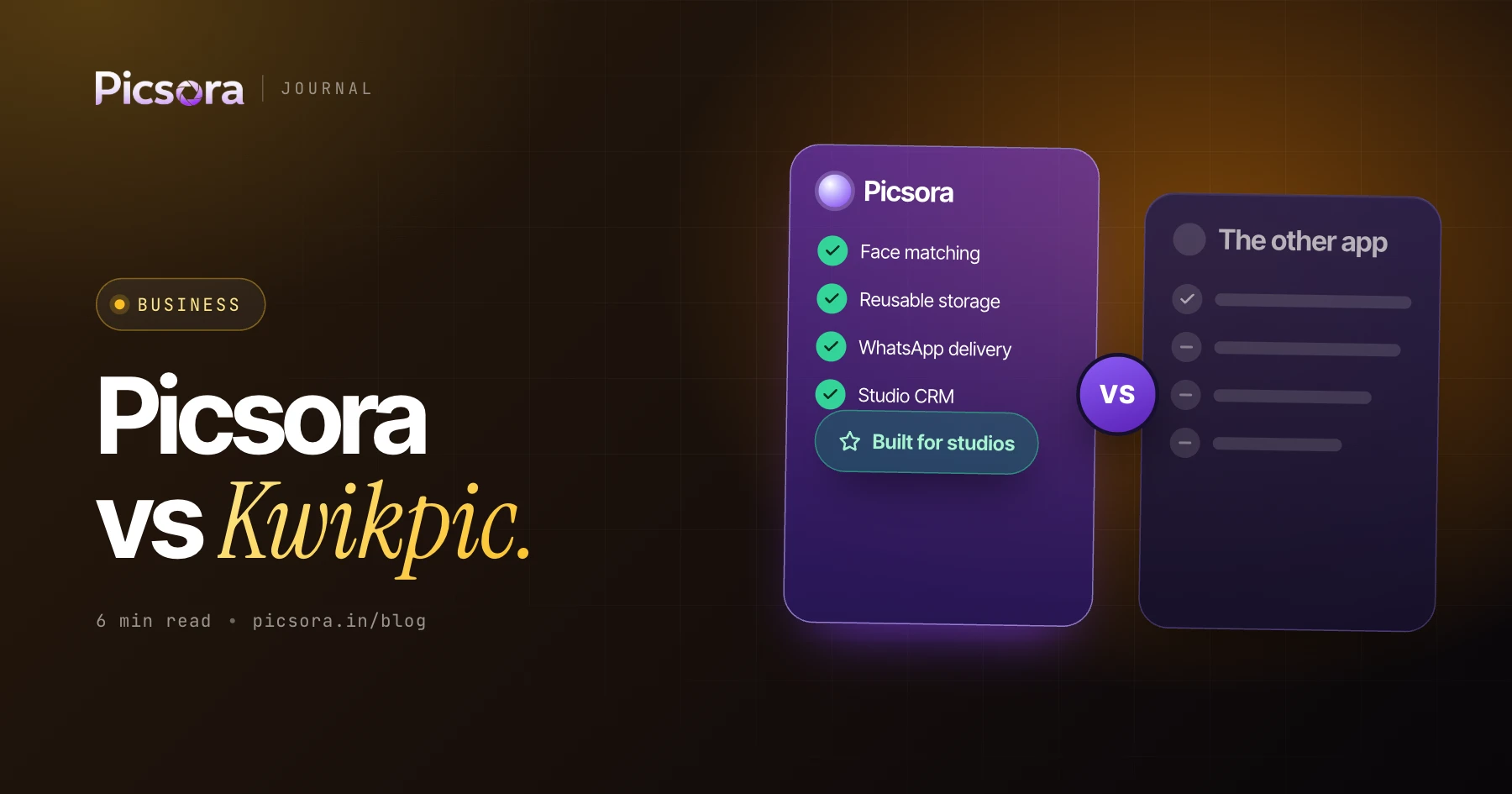 Picsora vs Kwikpic: Comparing AI Face Recognition Photo Sharing Apps - cover